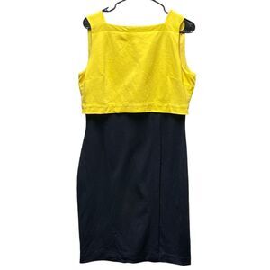Lauren Ralph Lauren size 12 color block sheath dress .